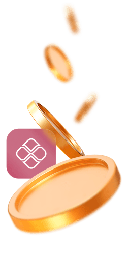 Moedas de ouro caindo