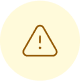 Ícone de alerta com um triângulo e sinal de exclamação no centro