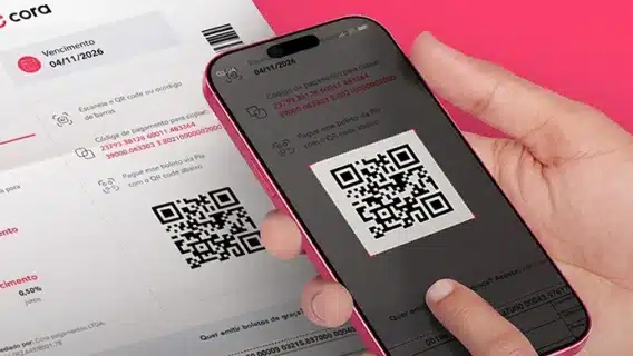 Boleto com QR Code Pix da Cora: veja como emitir e receber na hora